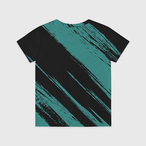 Детская футболка Анахайм Дакс - зеленая краска / 3D-принт – фото 2