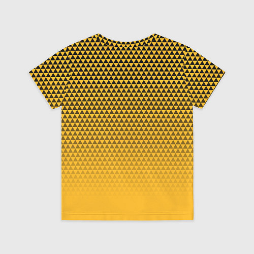 Детская футболка Бостон Брюинз - паттерн треугольников / 3D-принт – фото 2