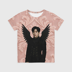 Футболка детская JinJin Astro с черными крыльями, цвет: 3D-принт