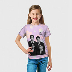 Футболка детская Astro группа в черных пиджаках, цвет: 3D-принт — фото 2