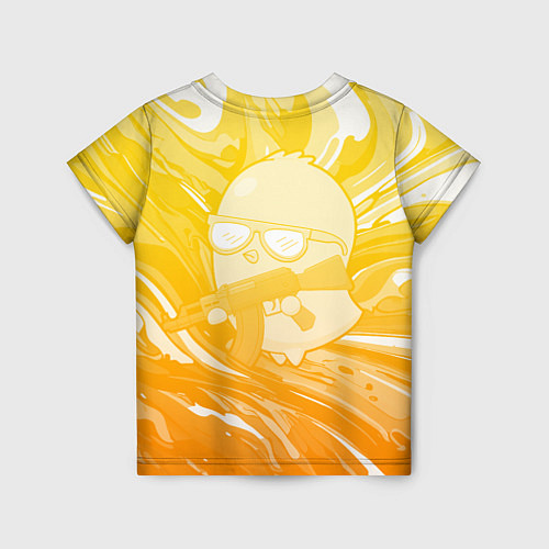 Детская футболка Курица и автомат / 3D-принт – фото 2