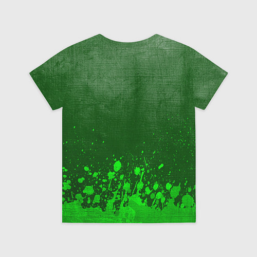 Детская футболка Cyberpunk 2077 - green gradient посередине / 3D-принт – фото 2