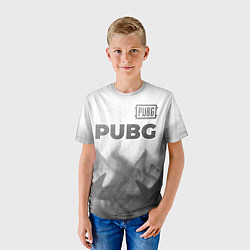 Футболка детская PUBG - white gradient посередине, цвет: 3D-принт — фото 2