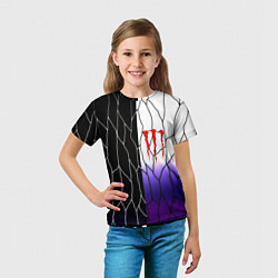 Футболка детская Monster energy steel, цвет: 3D-принт — фото 2