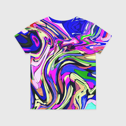 Детская футболка Абстракция пластика синий / 3D-принт – фото 2