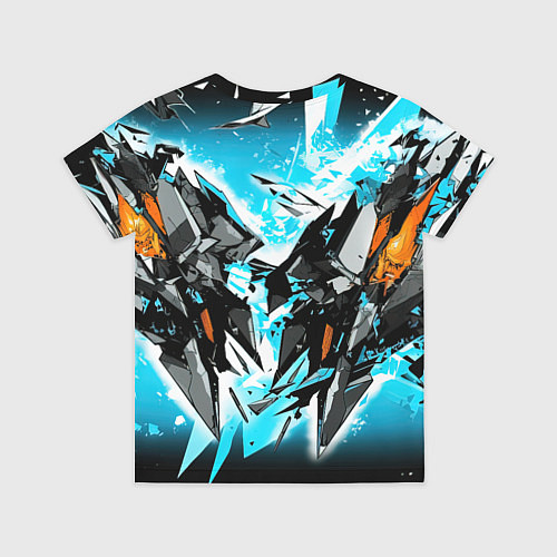 Детская футболка Bones логотип в стиле стикеров / 3D-принт – фото 2