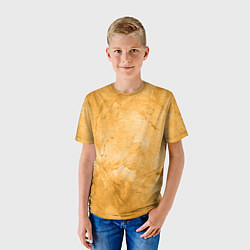 Футболка детская Абстракция - bright yellow, цвет: 3D-принт — фото 2