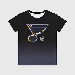 Футболка детская Сент Луис Блюз - градиент, цвет: 3D-принт