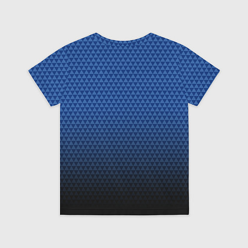 Детская футболка Торонто Мейпл Лифс - синие соты / 3D-принт – фото 2