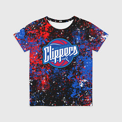 Футболка детская Клипперс - цветовой хаос, цвет: 3D-принт