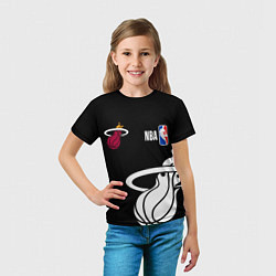 Футболка детская Miami Heat - NBA team, цвет: 3D-принт — фото 2