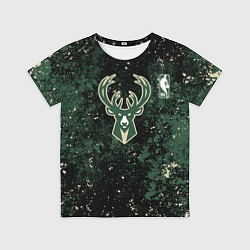 Футболка детская Милуоки Бакс - баскетбол, цвет: 3D-принт