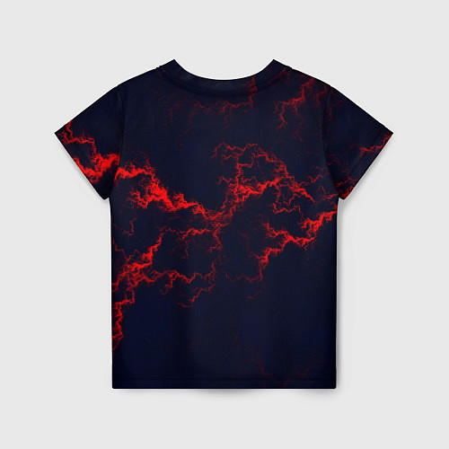 Детская футболка Lightning red glow / 3D-принт – фото 2