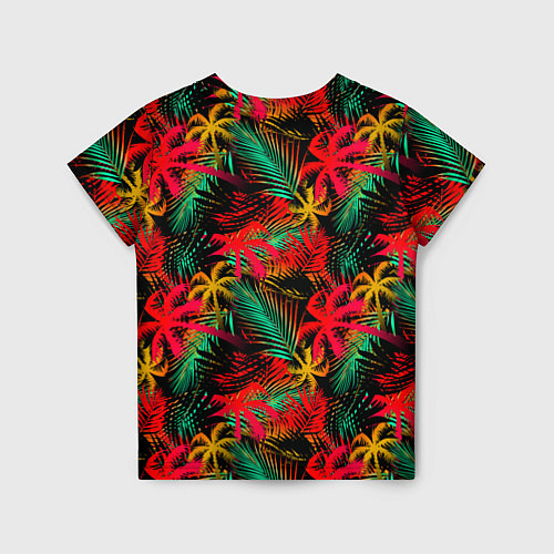 Детская футболка Palm yellow red / 3D-принт – фото 2