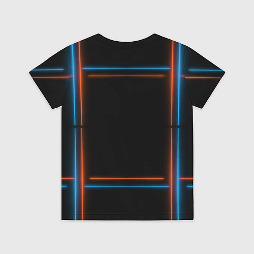 Детская футболка Neon black red blue / 3D-принт – фото 2