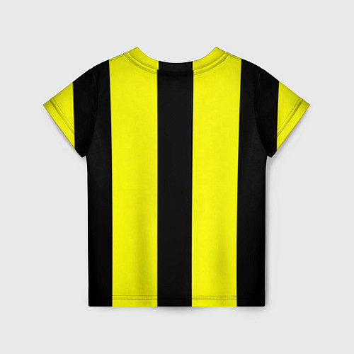 Детская футболка Color yellow black line / 3D-принт – фото 2