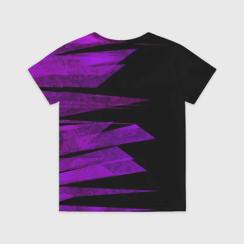 Детская футболка Color purple black stripes / 3D-принт – фото 2
