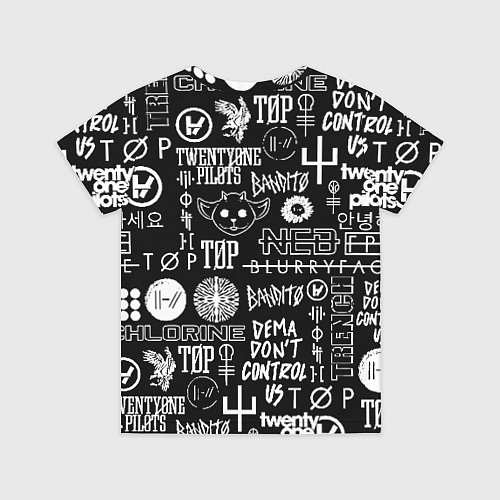 Детская футболка Twenty one pilots rock logo / 3D-принт – фото 2