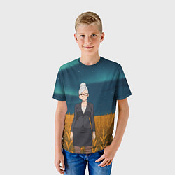 Футболка детская Сэйко Аясэ Дандадан, цвет: 3D-принт — фото 2