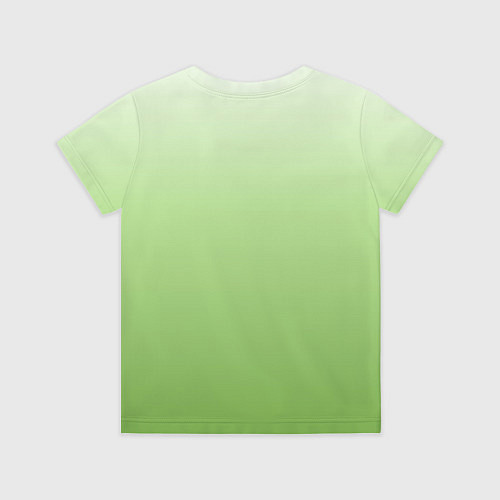 Детская футболка Градиент нежно-зеленый / 3D-принт – фото 2