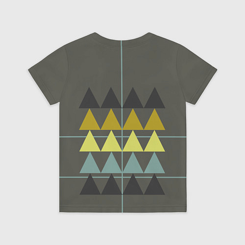 Детская футболка Абстрактный лес геометрический / 3D-принт – фото 2