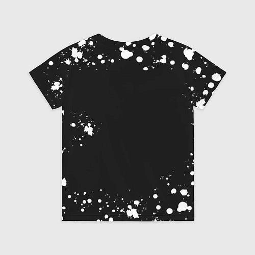 Детская футболка Doom брызги белых красок / 3D-принт – фото 2