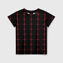 Футболка детская Color black red crosses, цвет: 3D-принт