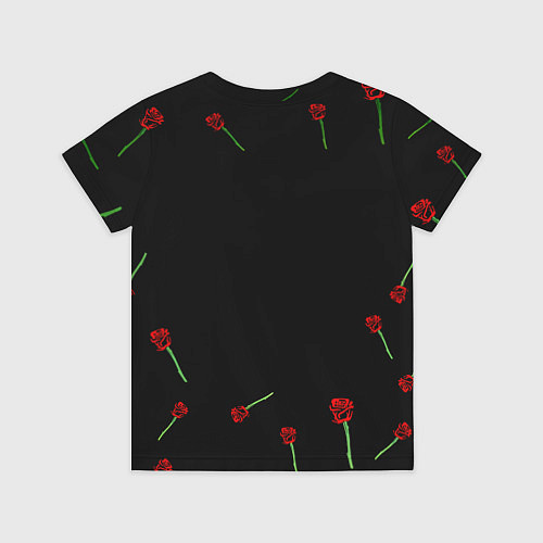 Детская футболка Doom rose pattern / 3D-принт – фото 2
