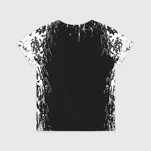 Детская футболка Doom краска белая текстура / 3D-принт – фото 2