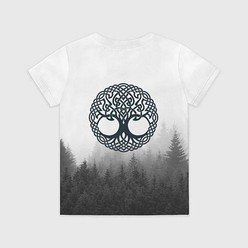 Детская футболка Лес мой храм - медведь бог лесов / 3D-принт – фото 2