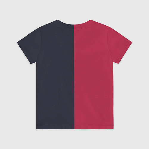 Детская футболка Солнце красно-синее / 3D-принт – фото 2