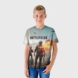 Футболка детская Солдаты из Battlefield 6, цвет: 3D-принт — фото 2