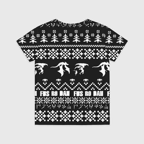 Детская футболка Doom x elders scrolls pattern / 3D-принт – фото 2