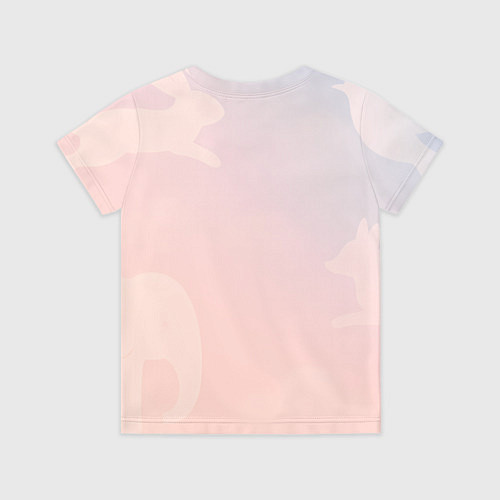 Детская футболка Маленький слоненок с мороженым пускает пузыри / 3D-принт – фото 2