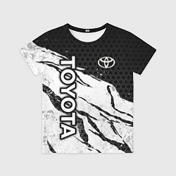 Футболка детская Toyota - черный и белый, цвет: 3D-принт