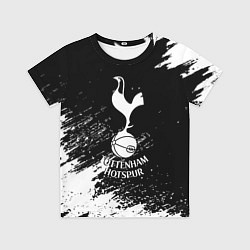 Футболка детская Тоттенхэм белые брызги красок, цвет: 3D-принт