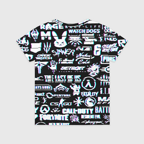 Детская футболка Логотипы игр Ливерпуль глитч / 3D-принт – фото 2