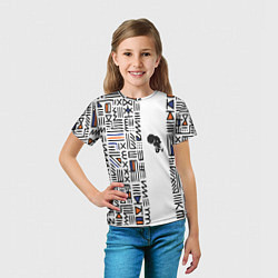 Футболка детская Африканский узор, цвет: 3D-принт — фото 2