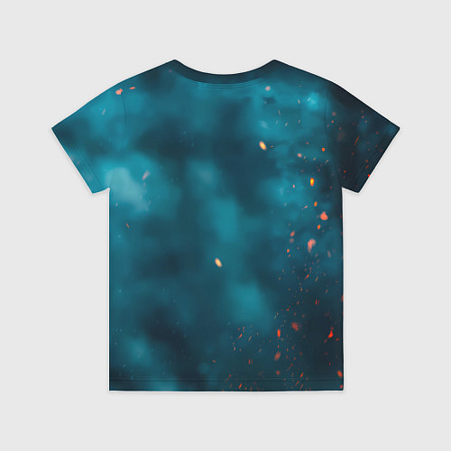 Детская футболка Цири с огненными глазами / 3D-принт – фото 2