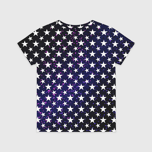 Детская футболка Паттерн со звёздами тёмно-синий / 3D-принт – фото 2