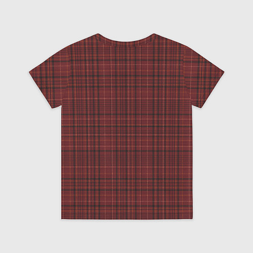 Детская футболка Шотландская клетка в красных тонах / 3D-принт – фото 2