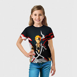 Футболка детская Ичиго Куросаки Блич, цвет: 3D-принт — фото 2