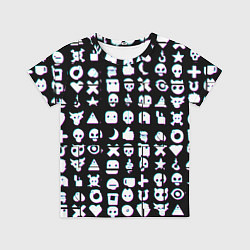 Футболка детская Любовь смерть и роботы глитч, цвет: 3D-принт