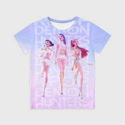Футболка детская Huntrix KPop Demon Hunters, цвет: 3D-принт