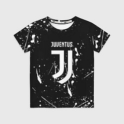 Футболка детская Juventus брызги красок текстура, цвет: 3D-принт