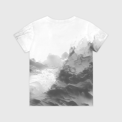 Детская футболка Geely на сером абстрактном фоне / 3D-принт – фото 2