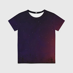 Футболка детская Космос градиент Red and blue, цвет: 3D-принт