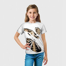 Футболка детская Дыры с костями, цвет: 3D-принт — фото 2
