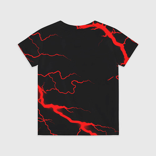 Детская футболка Arsenal красные молнии / 3D-принт – фото 2