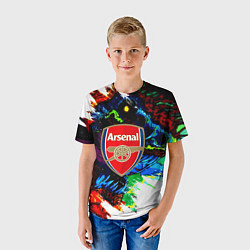Футболка детская Arsenal monster, цвет: 3D-принт — фото 2